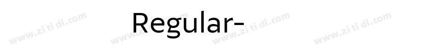 字魂冰宇雅宋 Regular字体转换